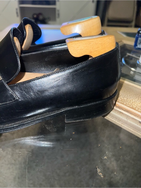 Gucci Black Leather Men’s Loafers 9D main image 5